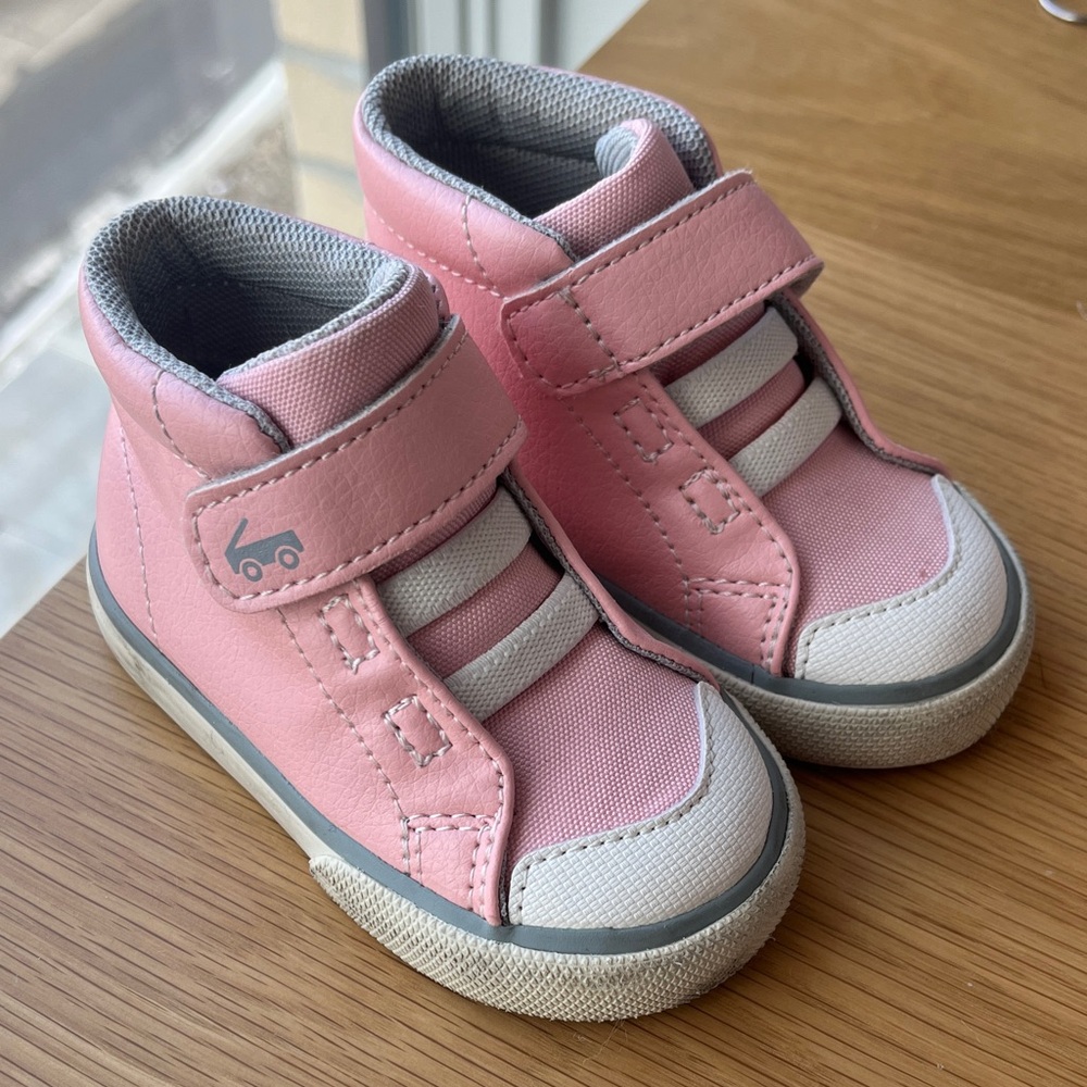 Pink Kids Shoes with Velcro Straps